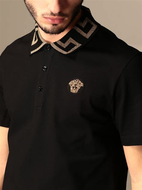 polo shirt mens versace|authentic Versace shirt.